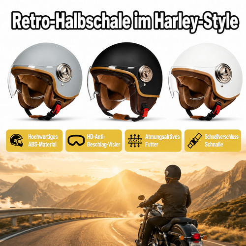 Jethelm vintage helm biker - helm,