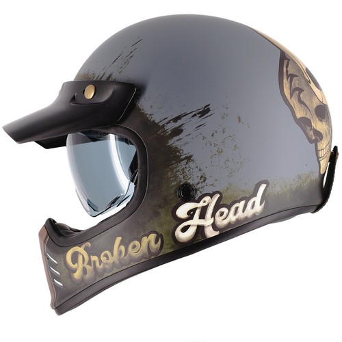 Broken head retro helm - broken, rusty