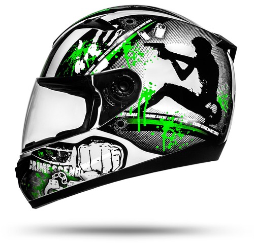 Gun motorradhelm mit visier - mit,