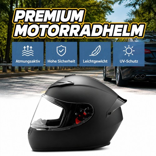 Helm neu mattschwarz xl - helm,