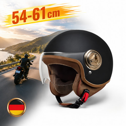 Jethelm mit visier - mit,