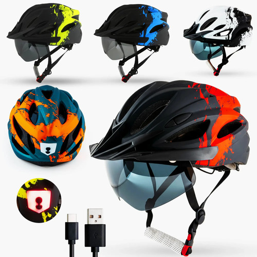 Fahrradhelm mit visier damen - mit,