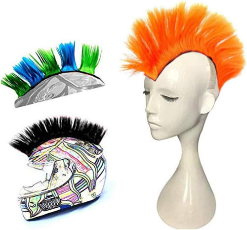 Motorradhelm mohawk perücke - motorradhelm,