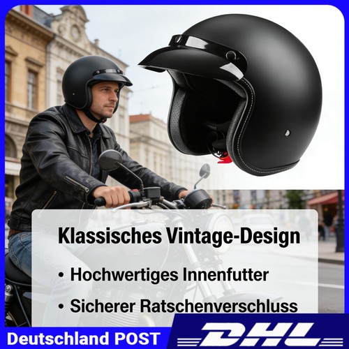 Oldtimer jethelm rollerhelm - jethelm,
