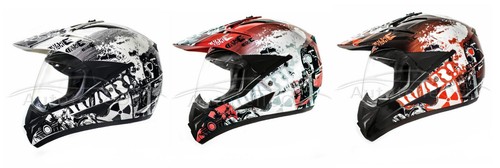 Crosshelm mit visier quad - visier, atv