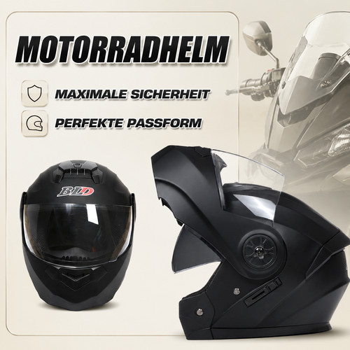 Schwarz offroad helm - schwarz,